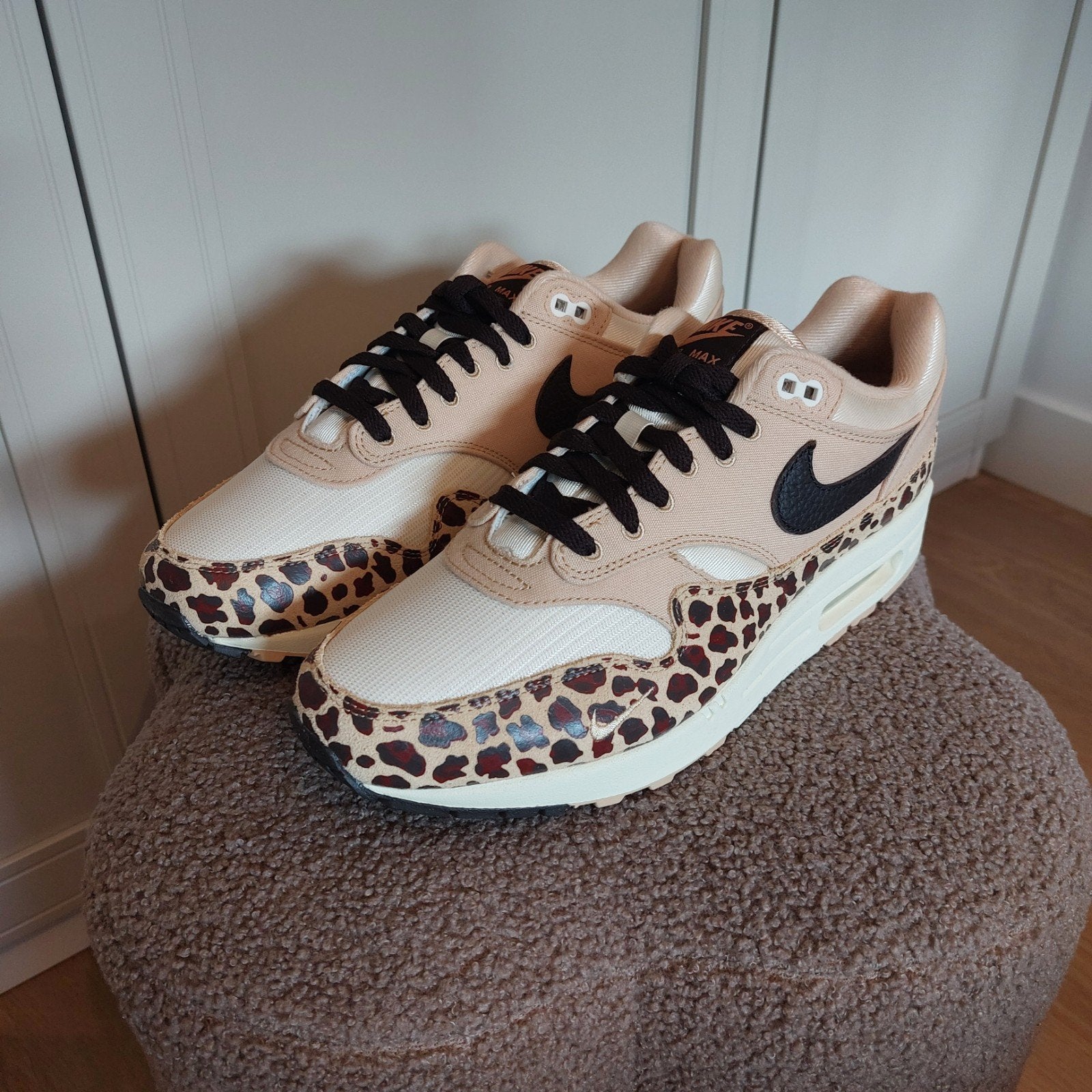 Air max 1 '87 Sesame Leopard maat 44,5, Overige kleuren, Nike, Nieuw, Ophalen of Verzenden