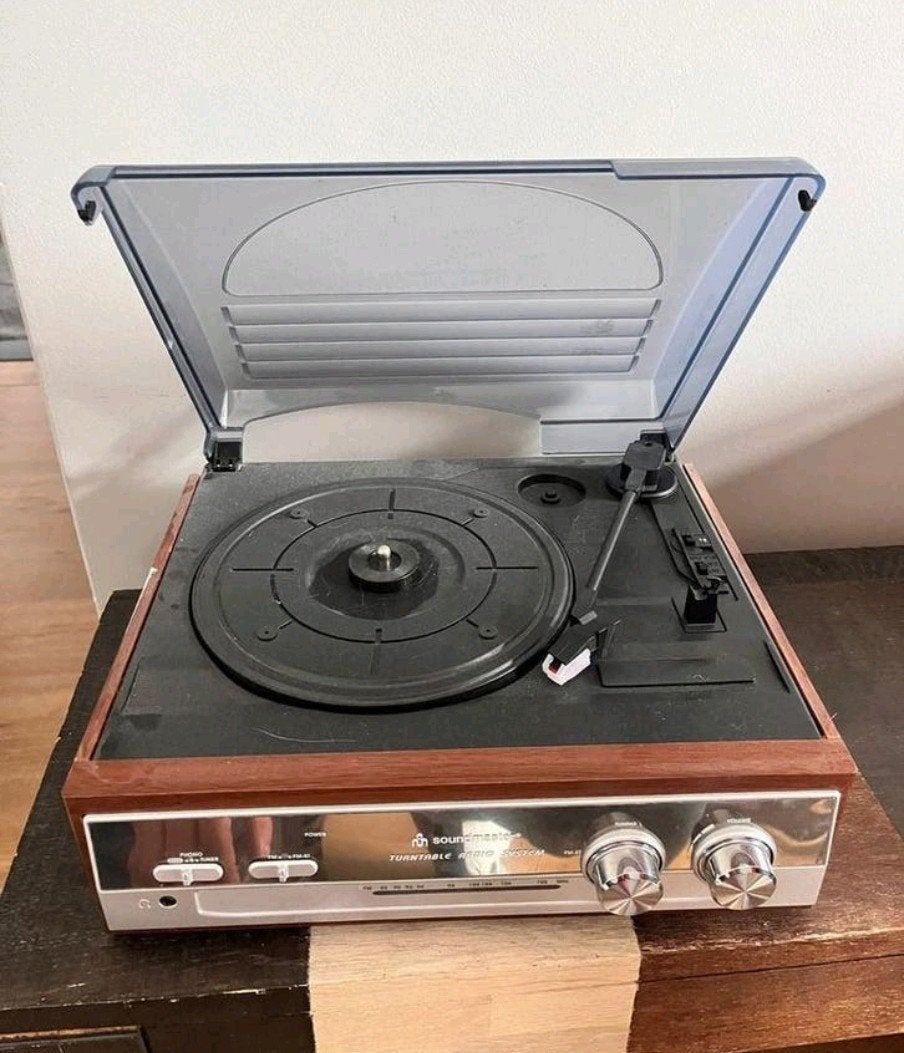Soundmaster PL186H Retro Platenspeler met Radio, Ophalen of Verzenden, Zo goed als nieuw, Platenspeler, Overige merken