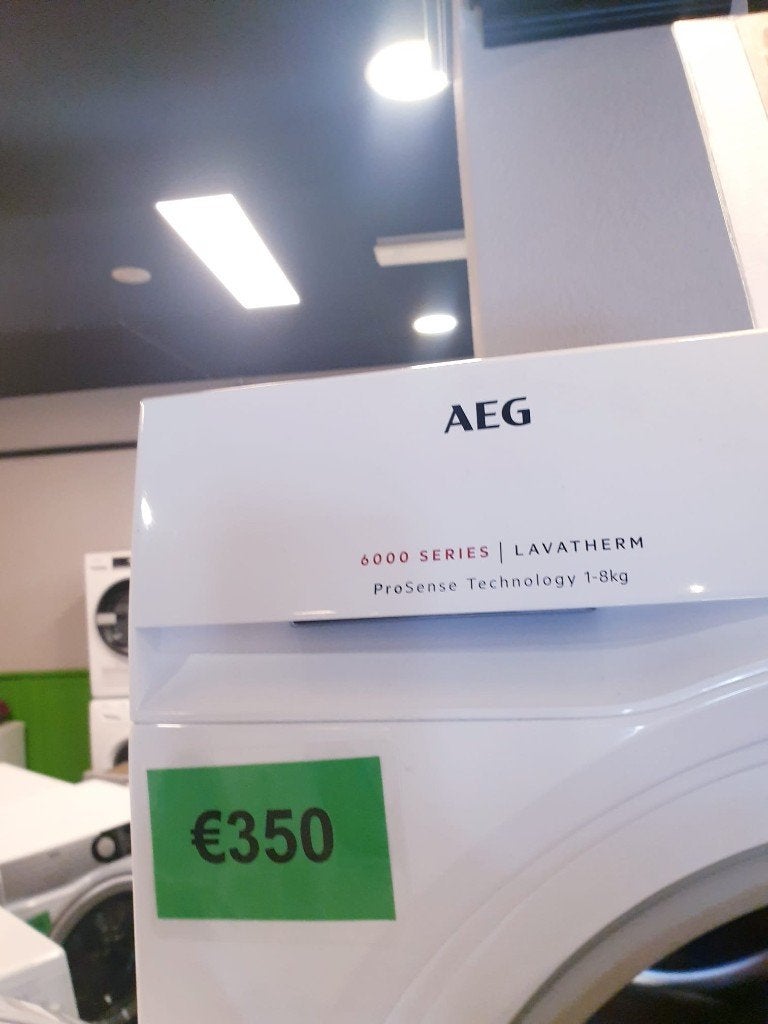 aeg condens droger 8kg inc 6 mnd garantie, Ophalen, 6 tot 8 kg, Minder dan 85 cm, Anti-kreukfase