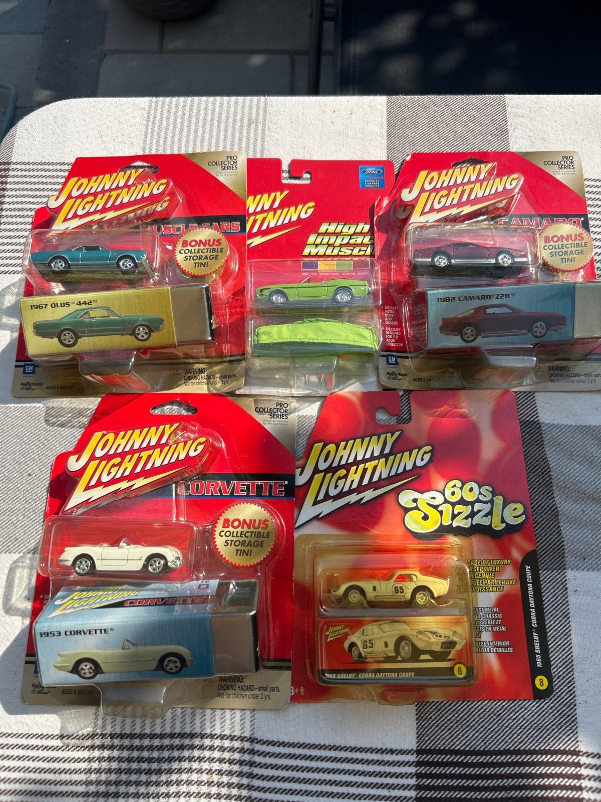 Johnny Lightning Diecast Auto's - Mint in Doos (5 stuks), Ophalen of Verzenden, Nieuw