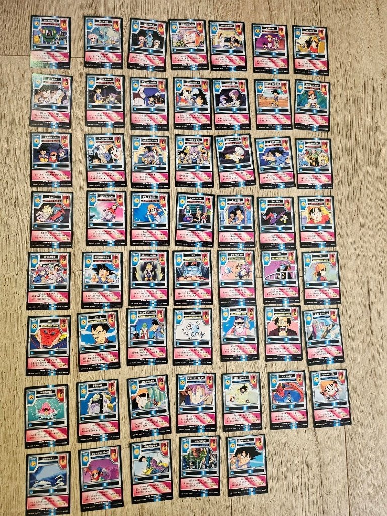 54 dragonball z kaarten origineel divers Japanse, Ophalen of Verzenden, Nieuw, Meerdere kaarten