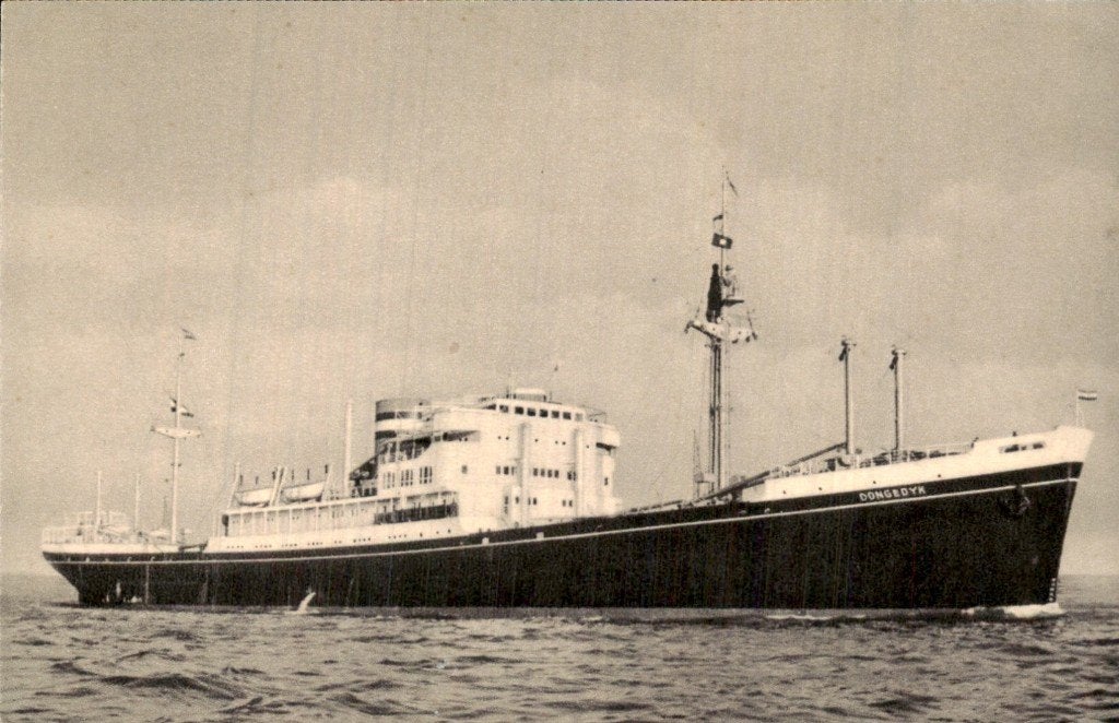 M.V. Dongedyk - Holland-America Line, Ophalen of Verzenden, 1920 tot 1940, Ongelopen, Zuid-Holland