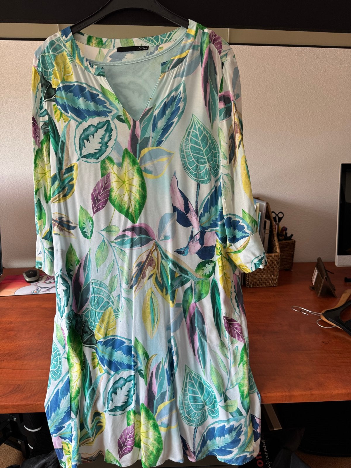 Le Comte jurk met tropische print, Kleding | Dames, Meerkleurig, Maat 42/44 (L), Ophalen of Verzenden, Zo goed als nieuw