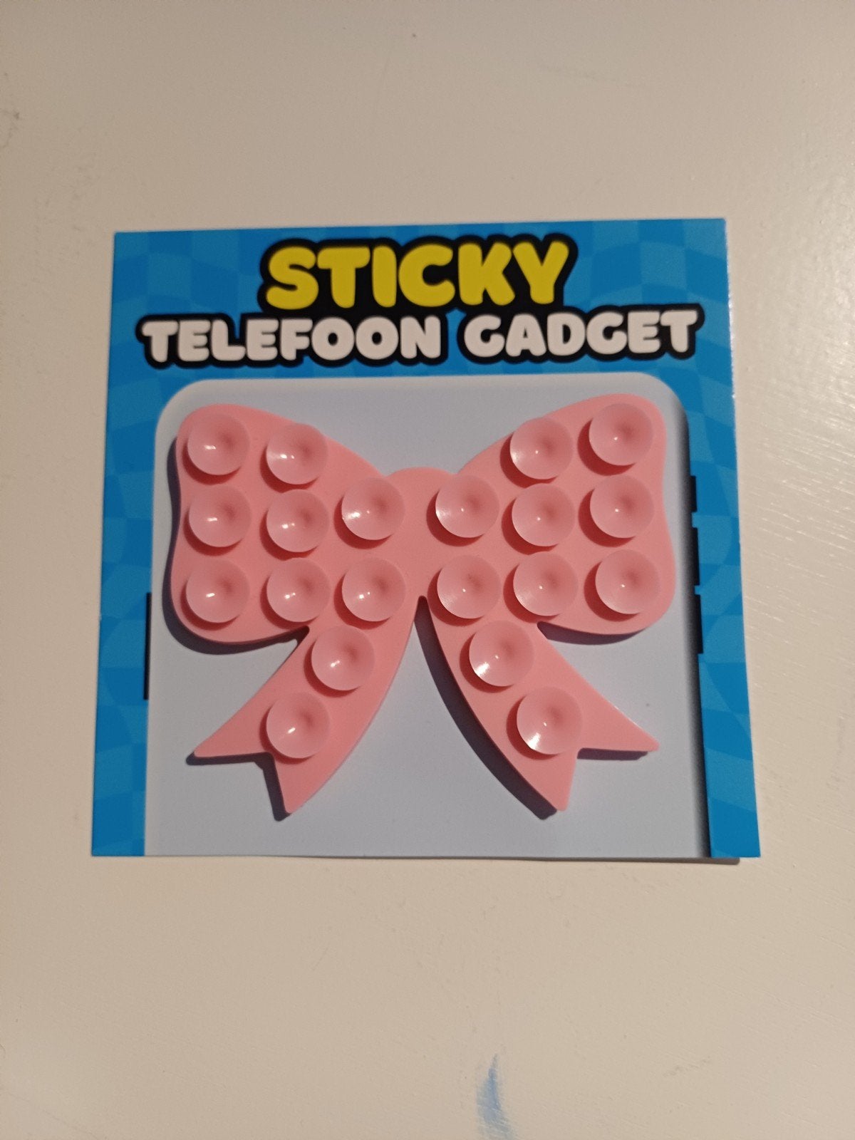 Telefoon suctionpad strik, Ophalen of Verzenden, Nieuw, Roze