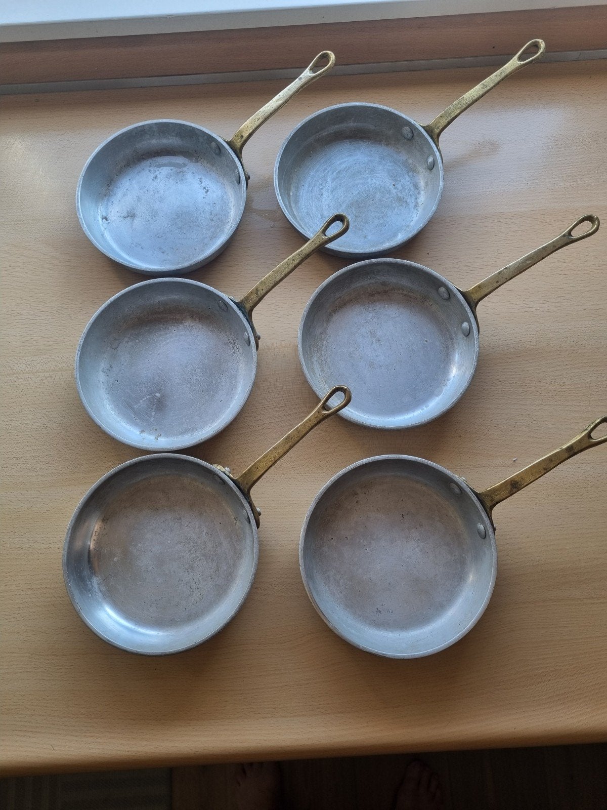 Ballarini vintage mini pannetjes aluminium (6 stuks), Ophalen of Verzenden