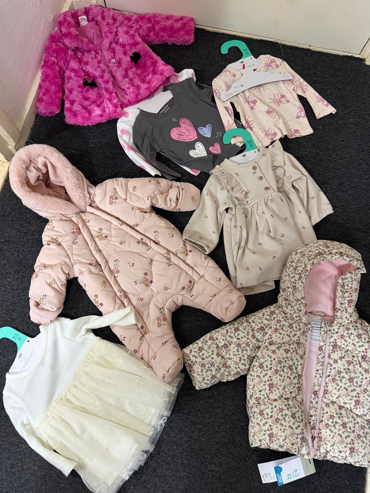 Babypakket kleding 0-3 maanden (Primark), Ophalen of Verzenden, Zo goed als nieuw, Meisje