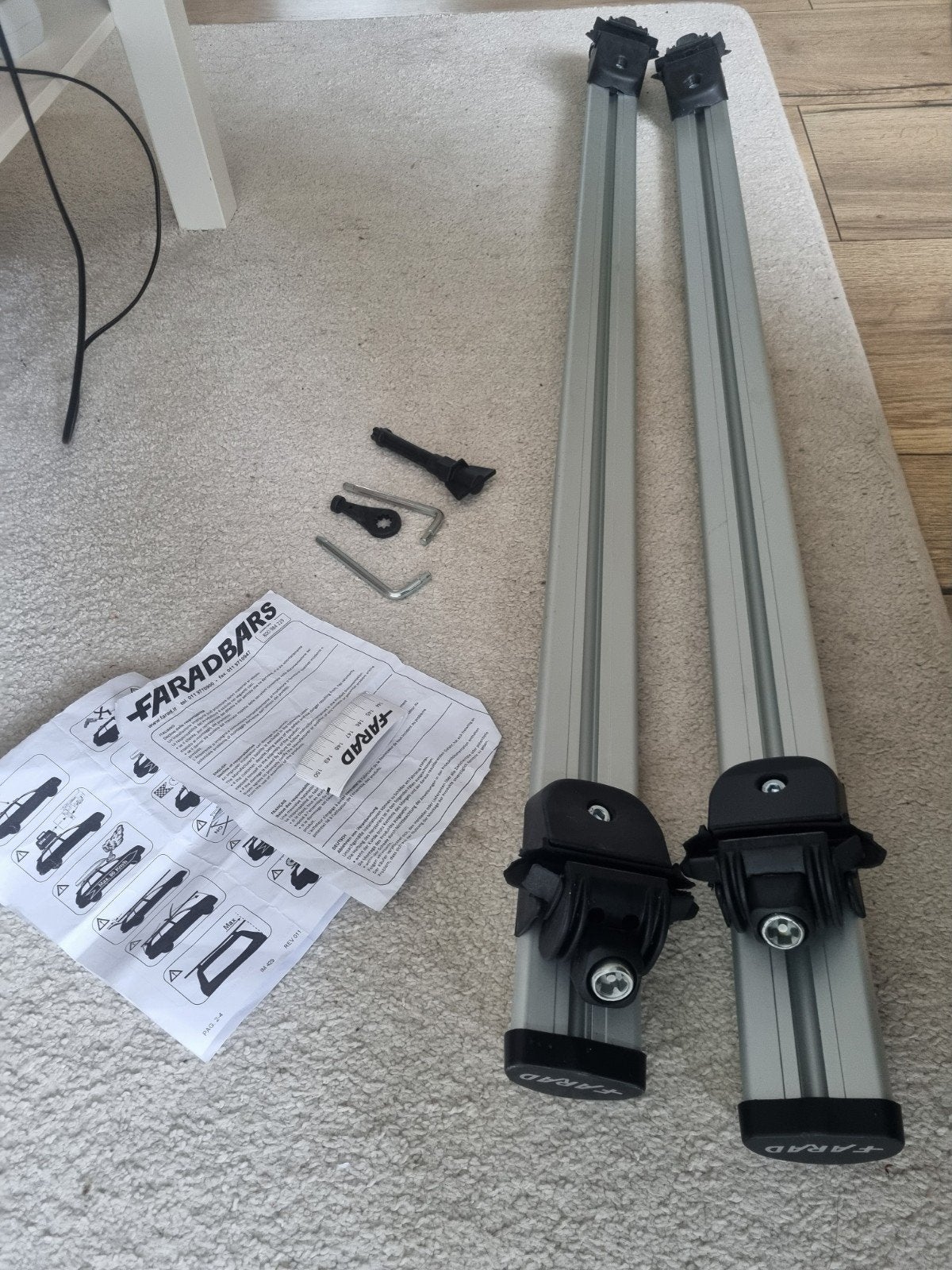 Farad Aluminium 120 Dakdragers, Auto diversen, Dakdragers, Zo goed als nieuw, Ophalen