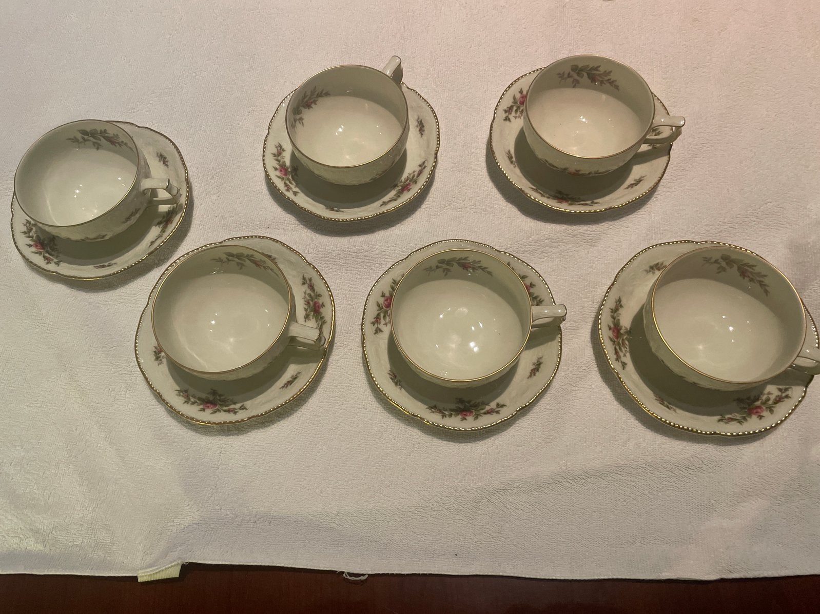 Rosenthal Sanssouci Moonrose Set van 6, Ophalen of Verzenden