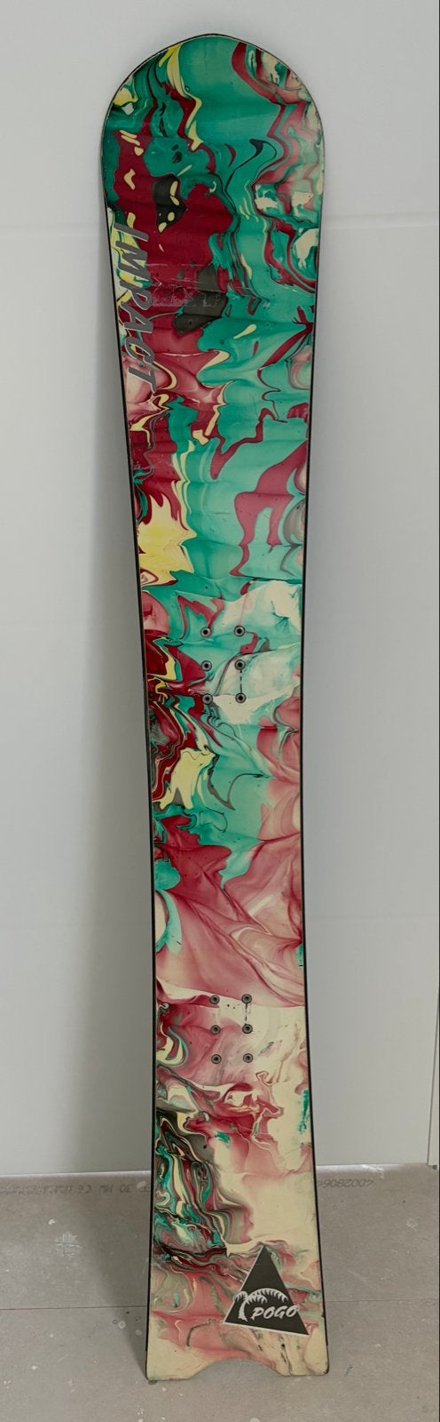 POGO Impact Vintage Alpine Snowboard – Marbled Retro Graphic, Ophalen, Gebruikt, Board