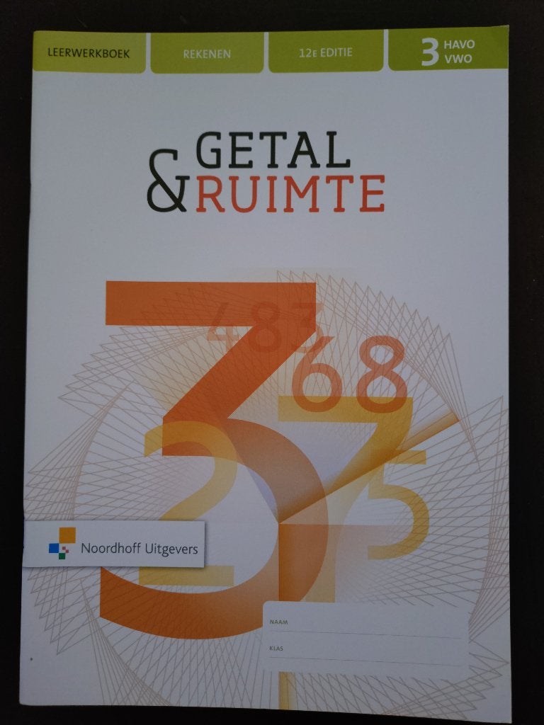GETAL EN RUIMTE - 12E EDITIE  3 HAVO-VWO REKENBOEK, Verzenden, Gelezen, HAVO