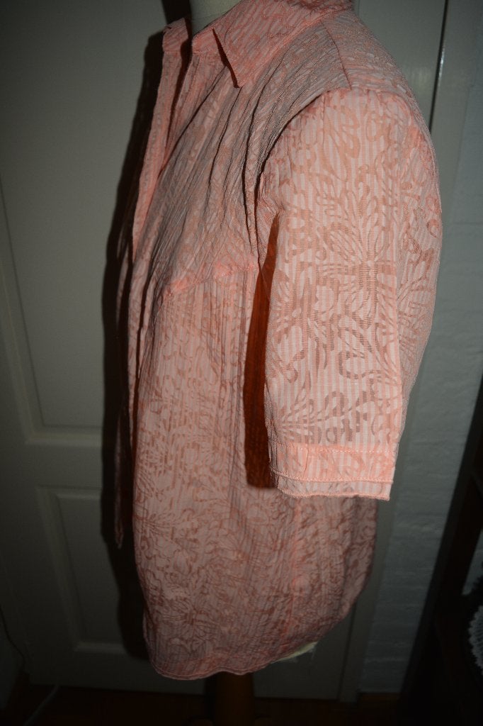 My Way FER, prachtige zacht oranje blouse, maat 44, My Way FER, Maat 42/44 (L), Oranje, Ophalen of Verzenden