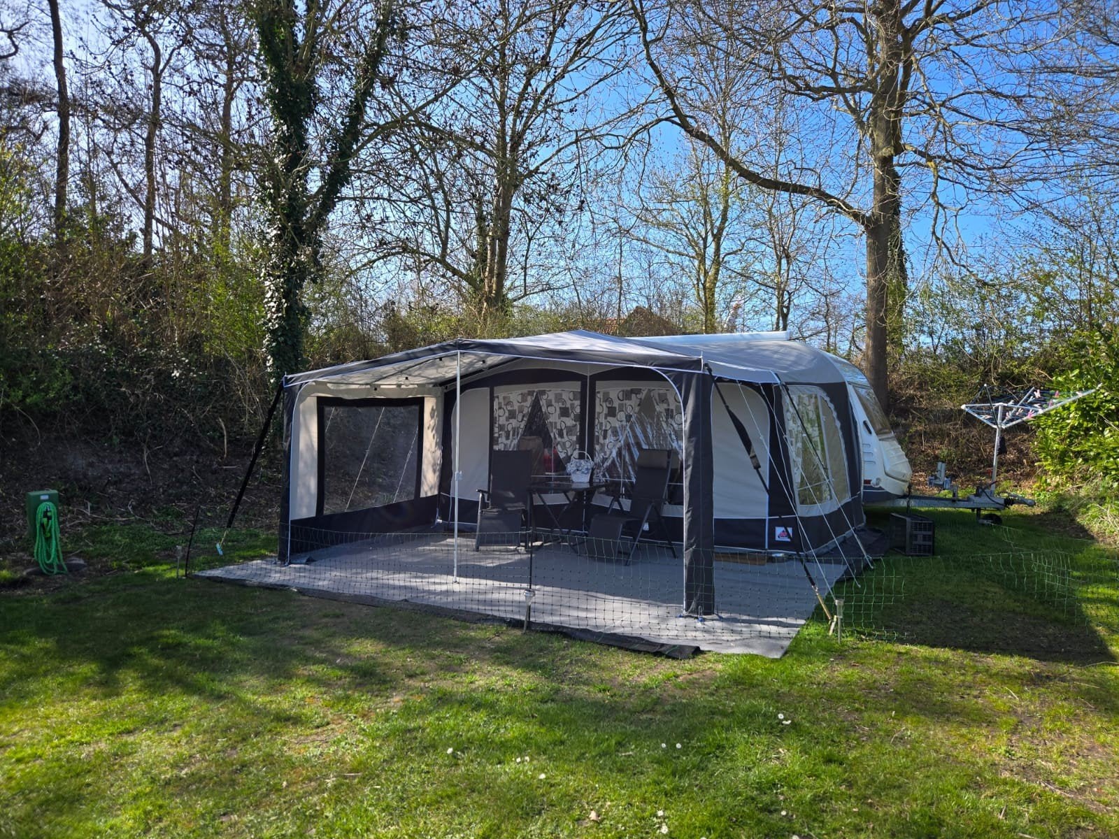 Dorema voortent met glasfiber frame - Maat 10, Caravans en Kamperen, Voortenten en Luifels, Ophalen of Verzenden, Zo goed als nieuw