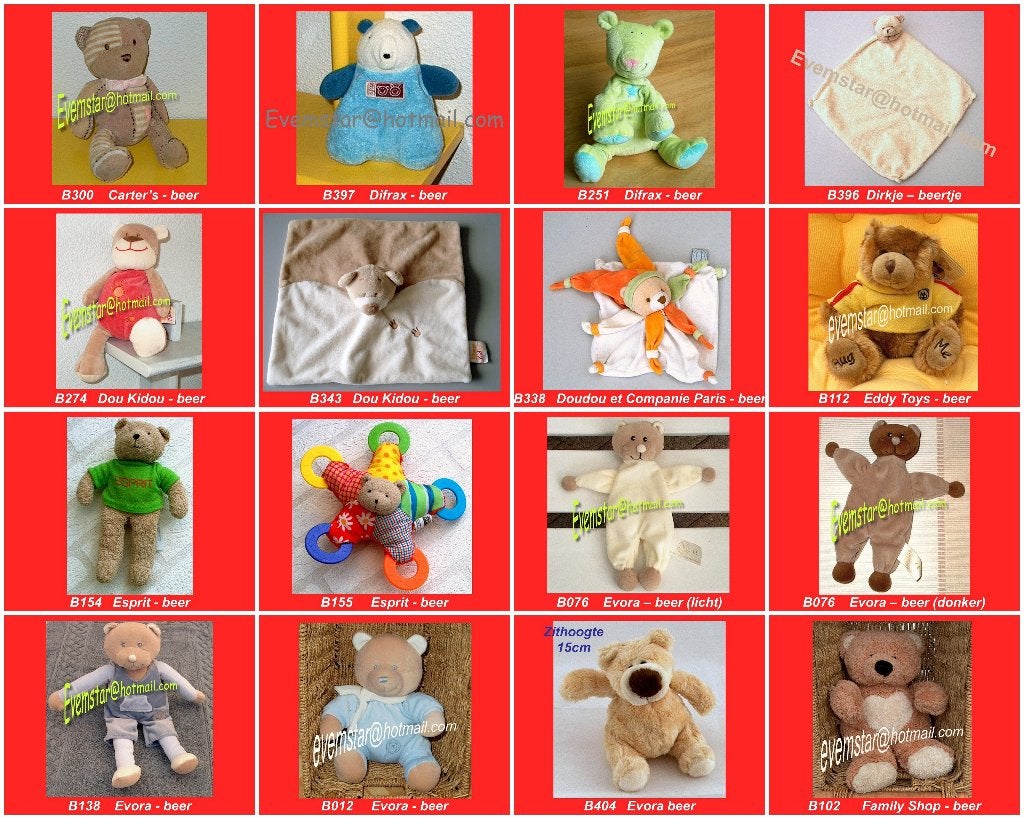 beer Augusta du Bay B.Pluche B.S.V. Baby Balance Baby Blue, Ophalen, Zo goed als nieuw, Overige typen
