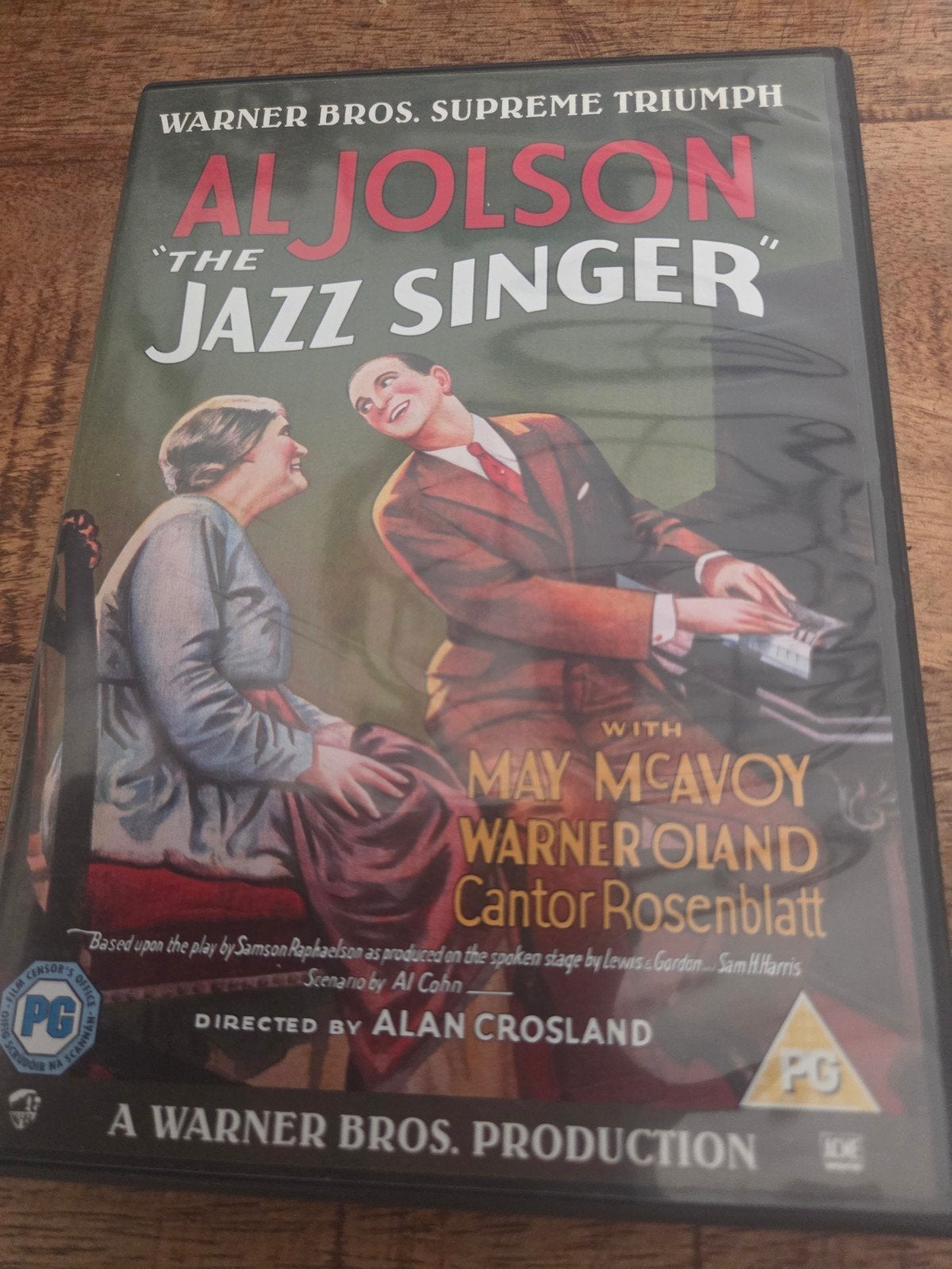 the jazz singer dvd (1927)al jolson, Cd's en Dvd's, Alle leeftijden, Ophalen of Verzenden, Zo goed als nieuw, Drama