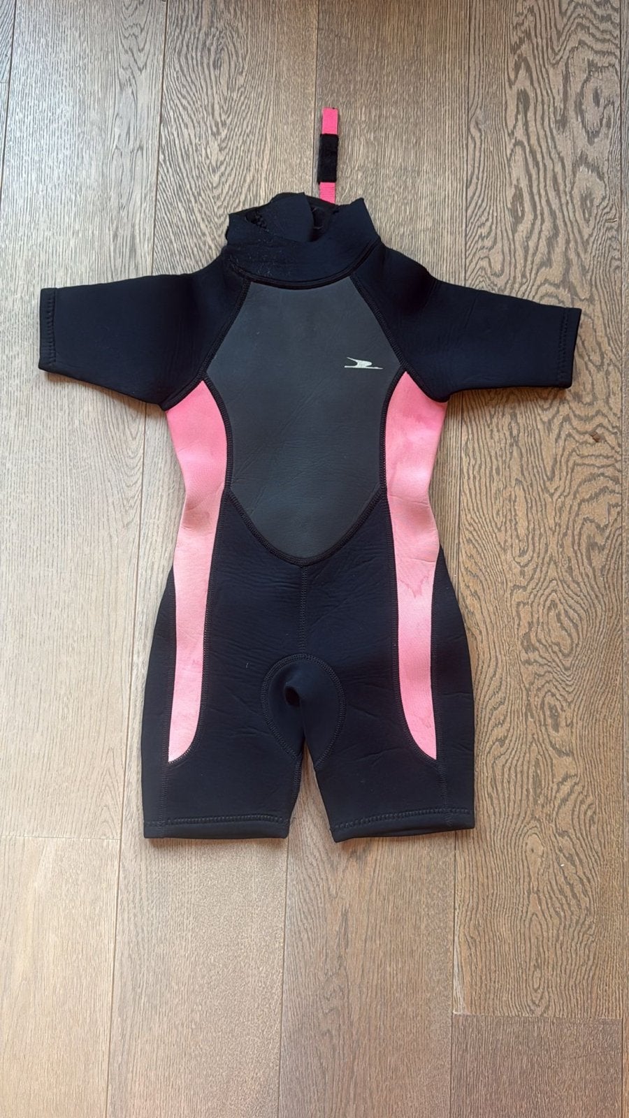 Kinder wetsuit Crane - Zwart/Roze, Ophalen, Zo goed als nieuw, Zwart, Overige typen