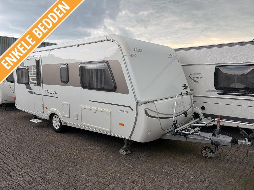 Eriba Nova Luxus Line 531 Mover/Voortent/Fietsendr., Caravans en Kamperen, Caravans, Rondzit, Schokbreker, Bedrijf, 6 tot 7 meter