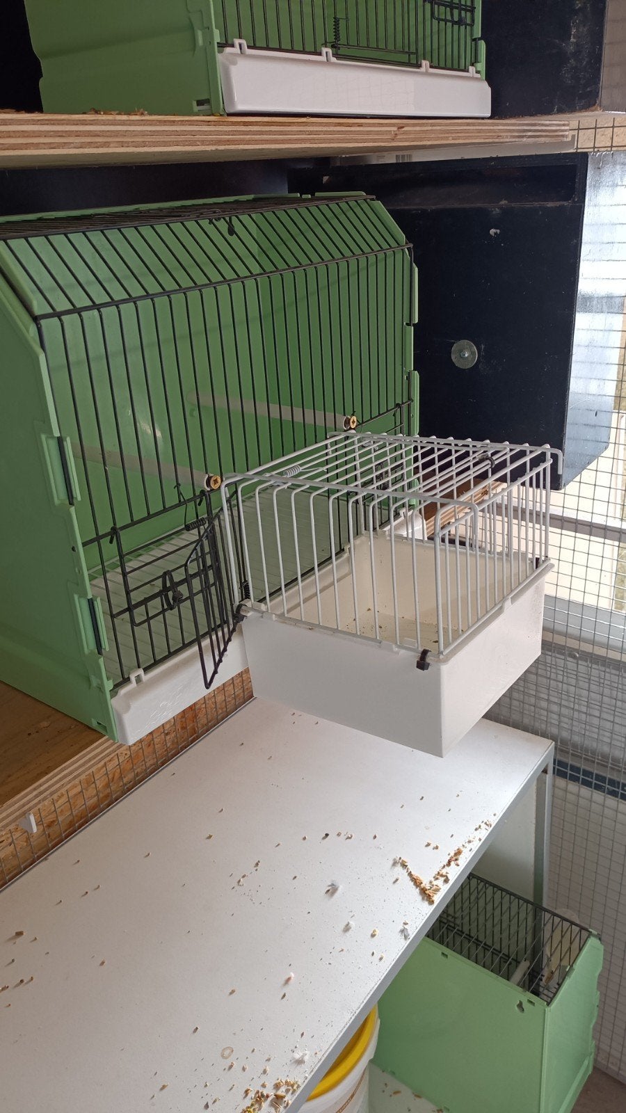 Mooie tt kooitjes, met voorzetkooitjes. 10 stuks, Dieren en Toebehoren, Vogels | Hokken en Kooien, Ophalen of Verzenden, Zo goed als nieuw