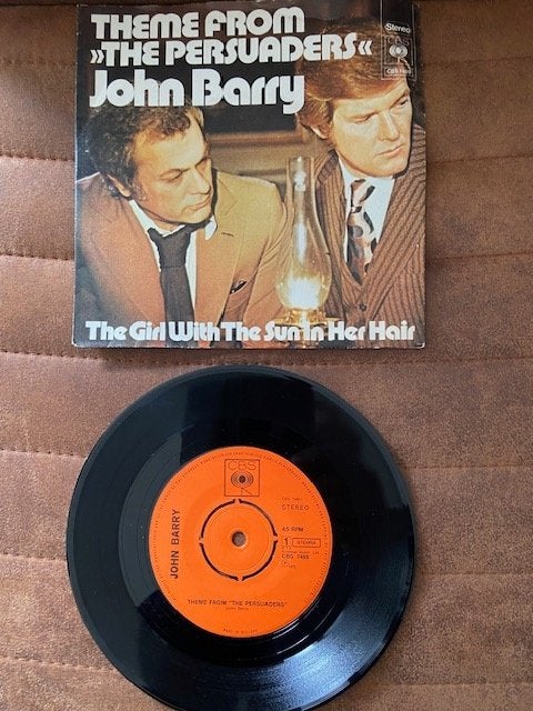single John Barry 'the persuaders", Gebruikt, Verzenden, Tv-soundtrack, 7 inch