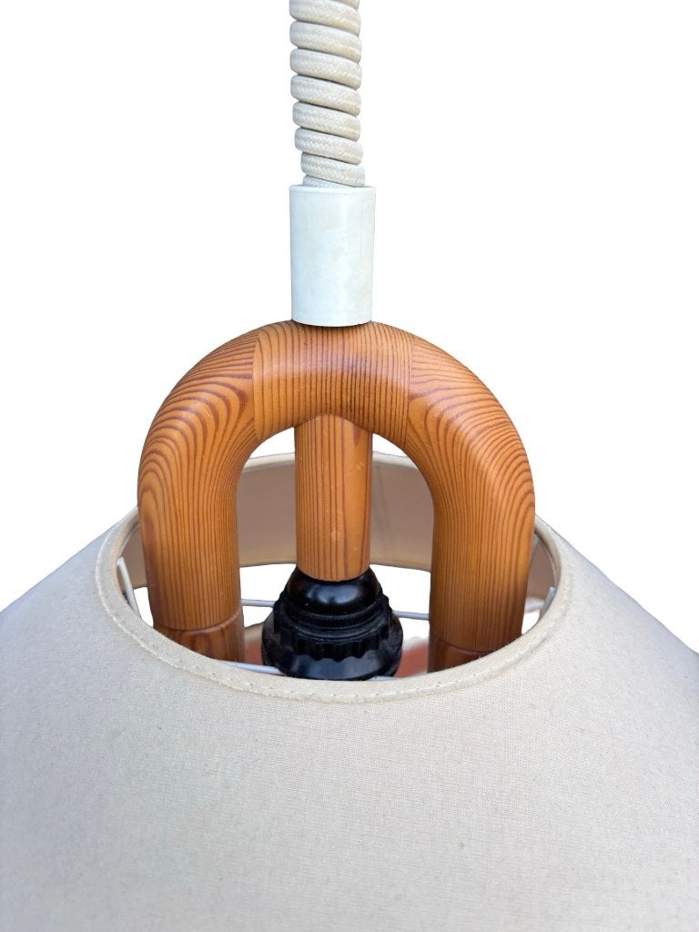 Vintage hanglamp Lyf Denemarken pinewood design, Vintage hanglamp, Vintage hanglamp, Vintage hanglamp, Vintage hanglamp