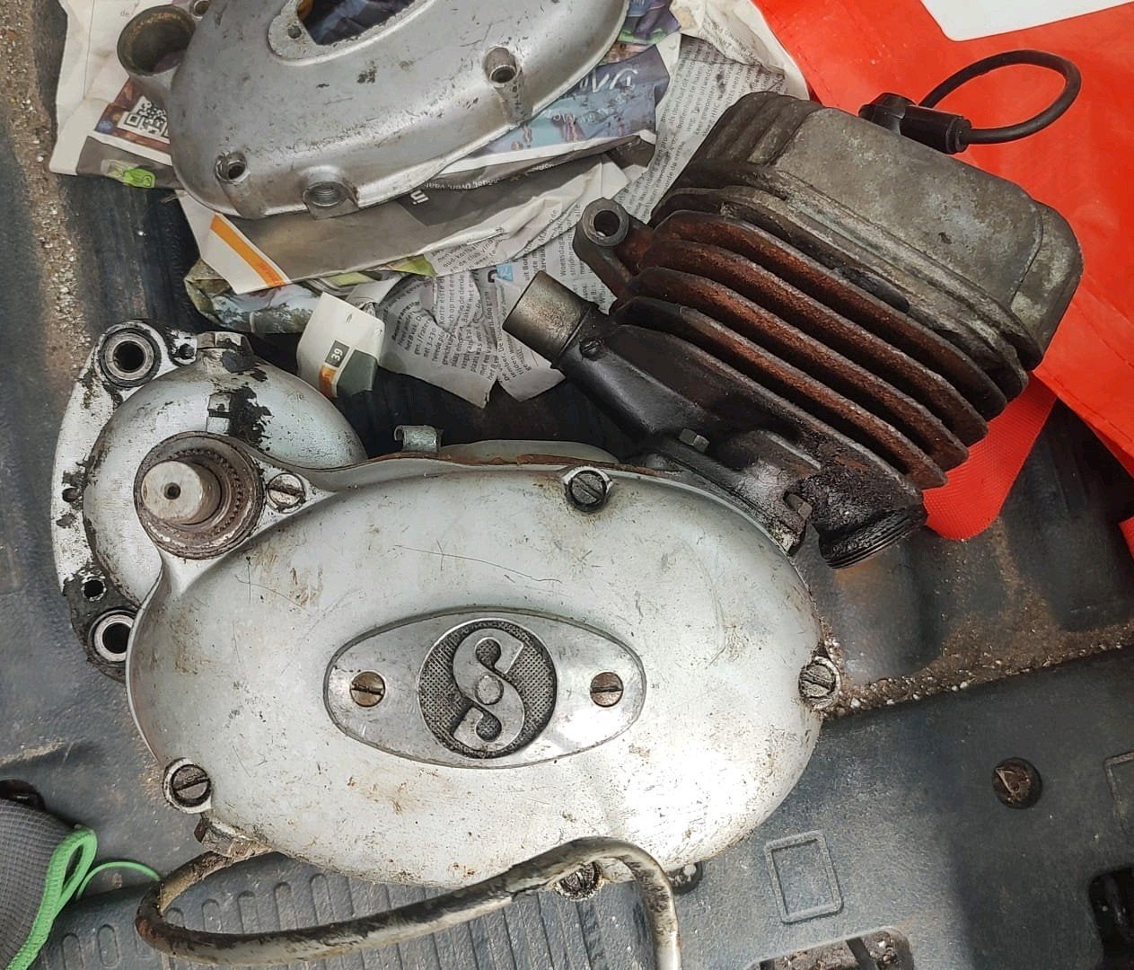 sachs 2V blok motorblok met extra onderdelen, Fietsen en Brommers, Ophalen