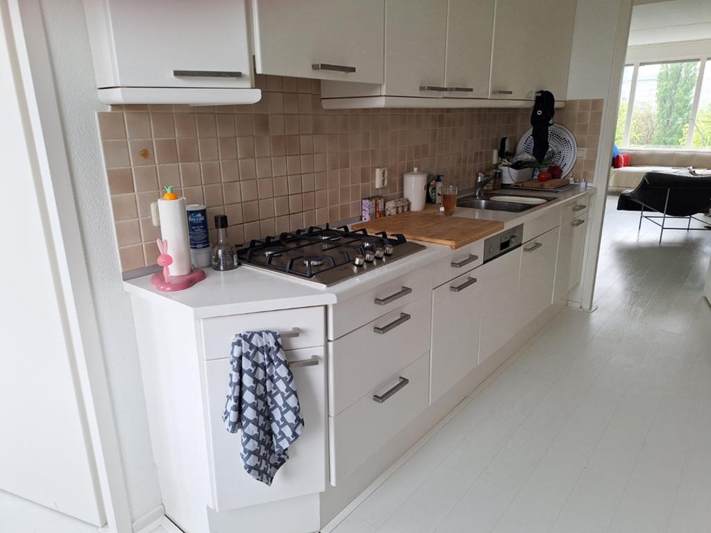 Rosekuchen keuken GRATIS, Huis en Inrichting, Keuken | Complete keukens, Gebruikt, Wit, Ophalen of Verzenden