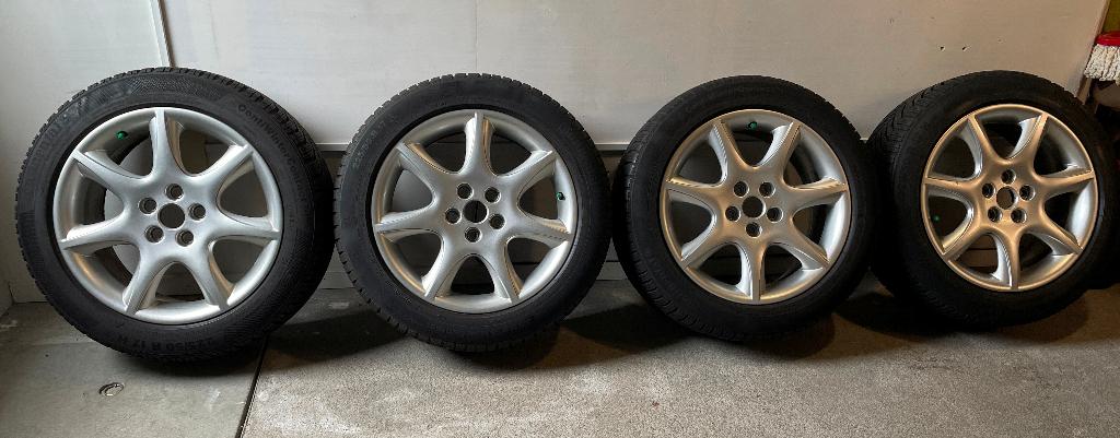 4 originele Jaguar S-Type lichtmetalen velgen, Auto-onderdelen, Banden en Velgen, Ophalen, Overige, Gebruikt, Velg(en)