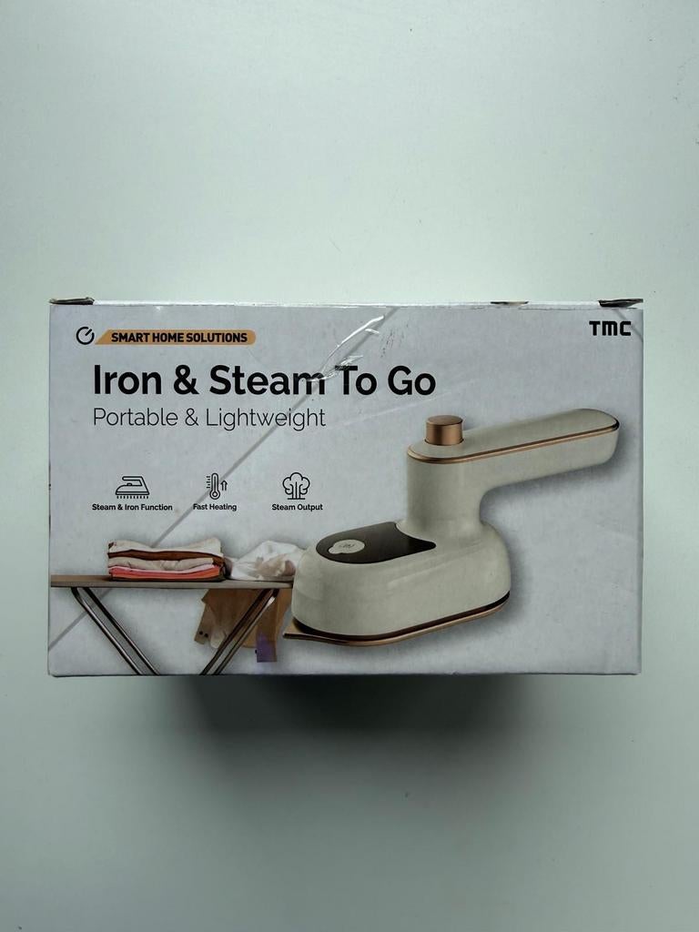 TMC Iron & Steam To Go - Draagbaar Strijkijzer en Steamer, Witgoed en Apparatuur, Strijkijzers en Strijkplanken, Ophalen, Nieuw