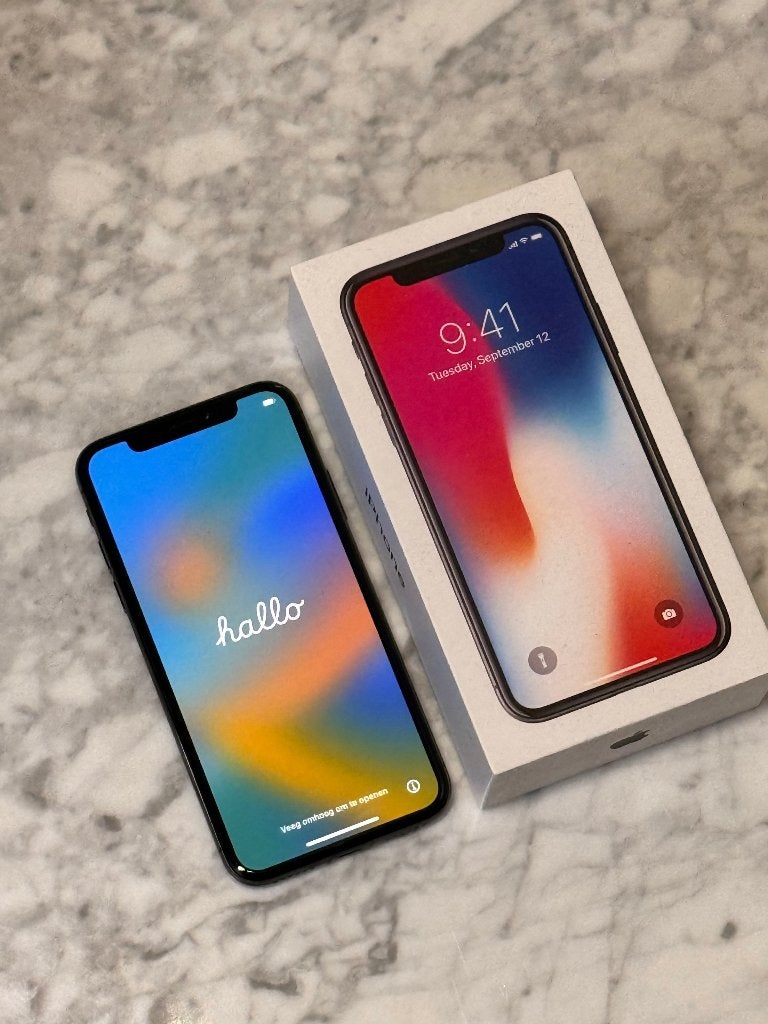Apple iPhone X 64GB Space Gray – zeer nette staat, Ophalen, 86 %, IPhone X, Zo goed als nieuw