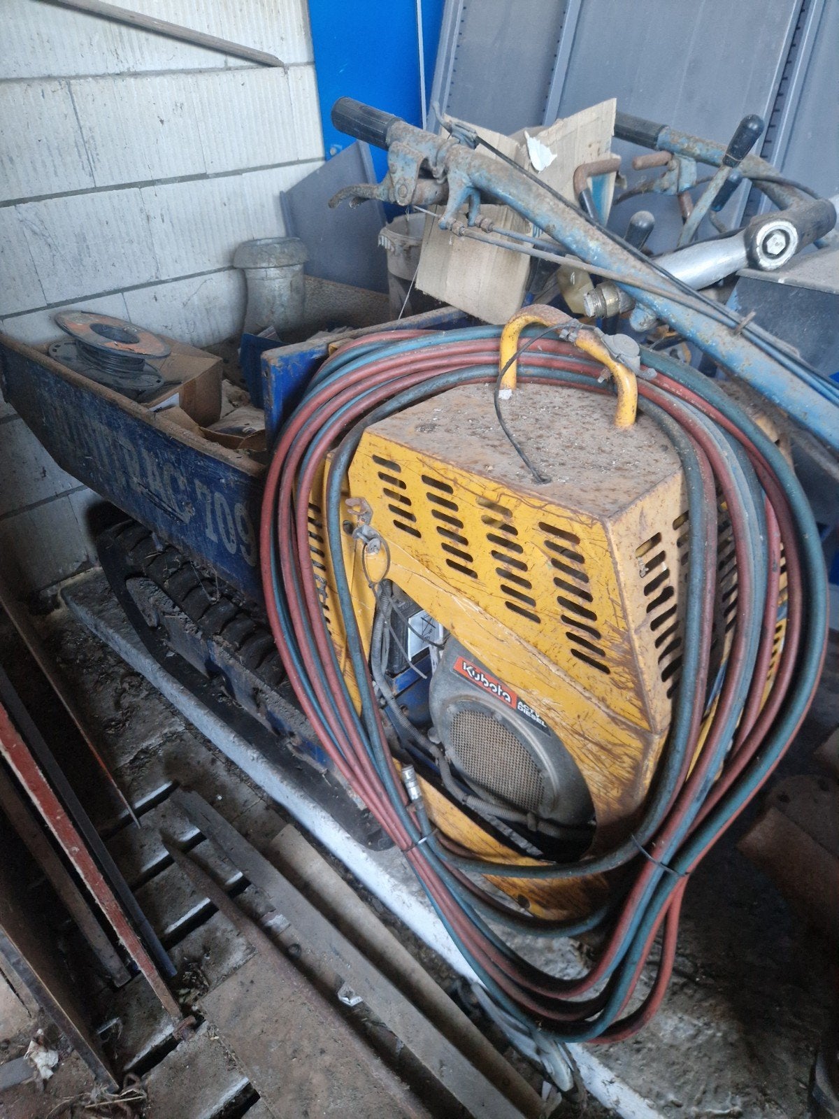 kubota rups dumper, Ophalen