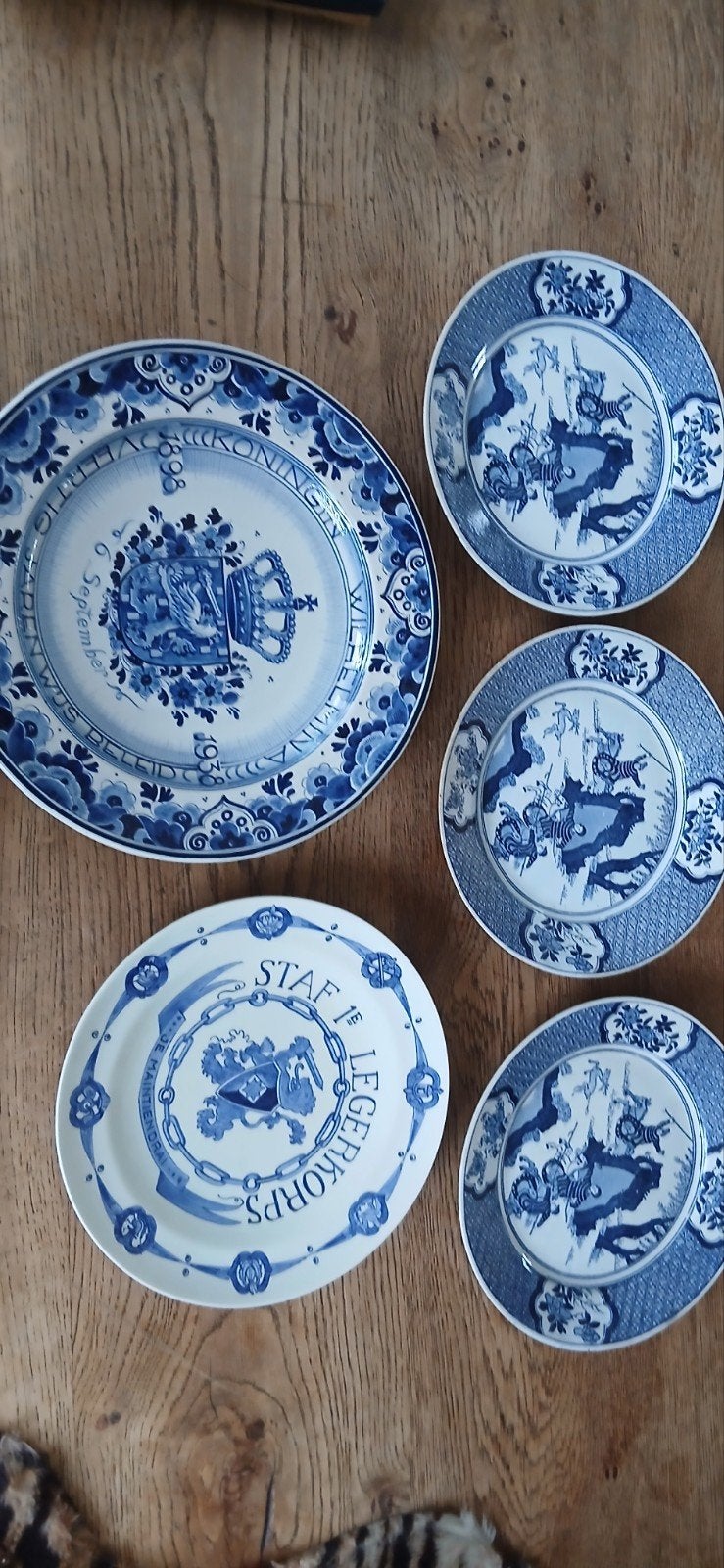 Diverse Delfts Blauw en Aziatische Borden Collectie, Ophalen of Verzenden