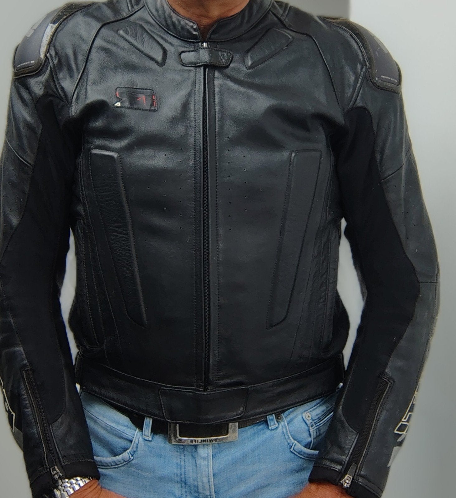 Sportieve Revit leren motorjas maat 54 heren, Motoren, Kleding | Motorkleding, Ophalen of Verzenden