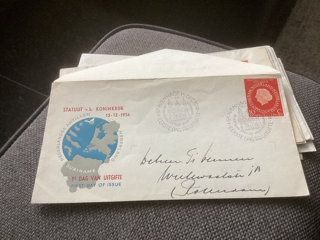 No3932 E20 gelopen Rotterdam Nederland jaargangen fdc 1963, Ophalen of Verzenden, Beschreven, Nederland