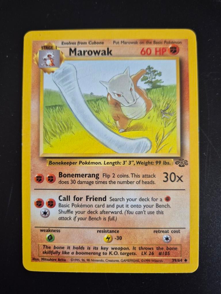 Marowak - Jungle 39/64 - Pokémon Kaart, Ophalen of Verzenden, Gebruikt, Losse kaart