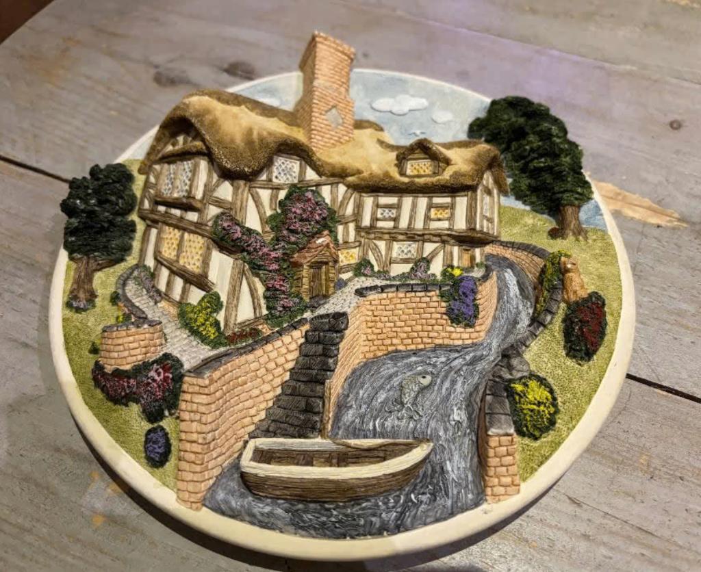 3D Wandbord David Winter Cottages Collectors Guild (22 cm), Ophalen of Verzenden