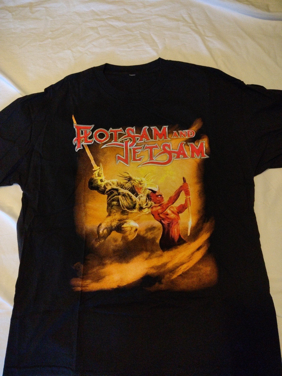 Flotsam and Jetsam Bandshirt - Maat XL - Prima Staat, Ophalen of Verzenden, Gedragen, Maat 56/58 (XL), Zwart