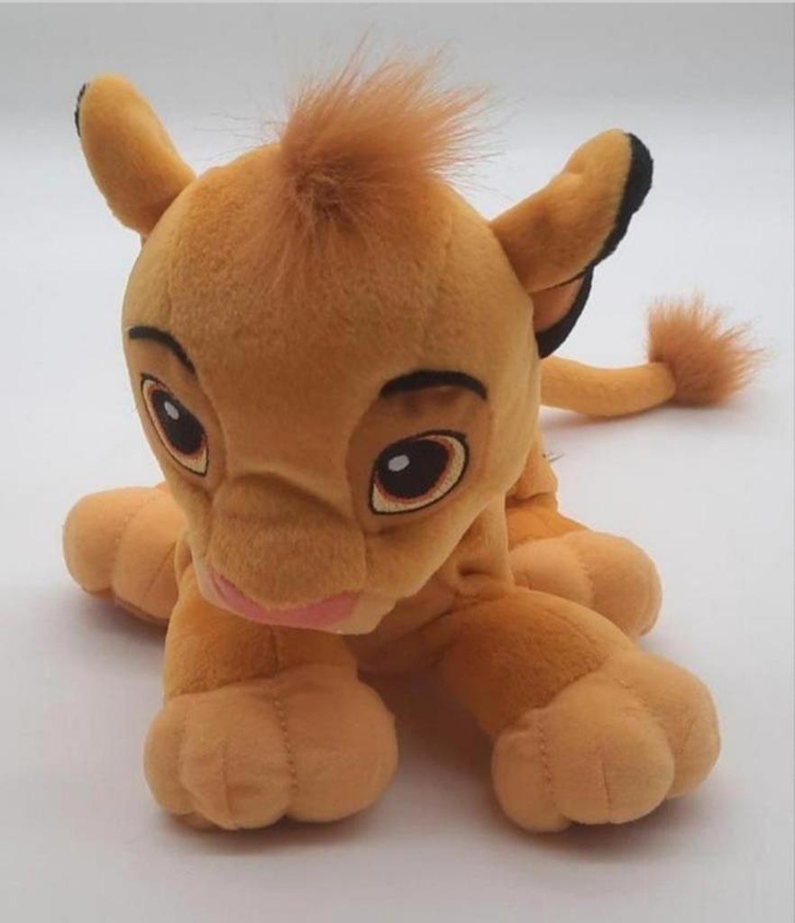 Lion King Simba knuffel met spinnende rammelaar Hasbro 2002, Ophalen of Verzenden, Leeuwenkoning of Jungle Boek, Zo goed als nieuw