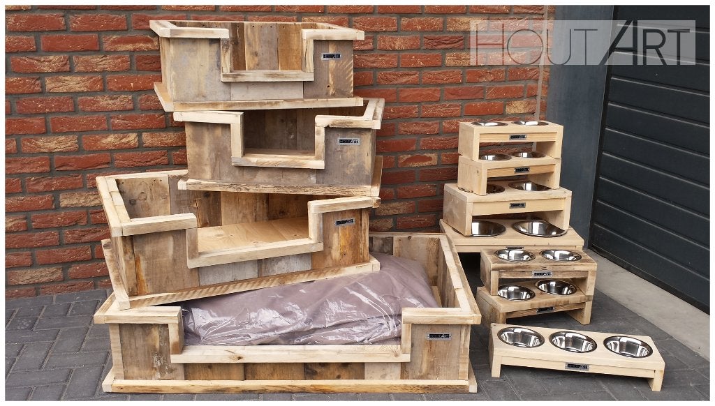 Hondenmand steigerhout!, Overige, Info@hout-art.nl, Nieuw, Ophalen of Verzenden