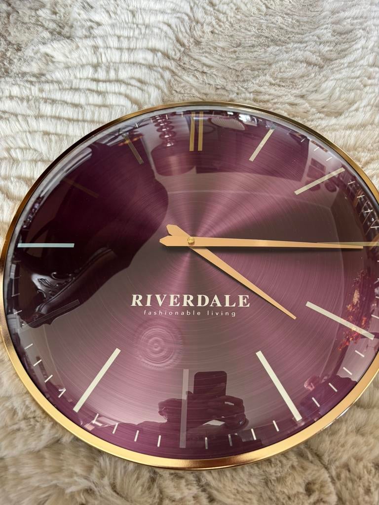 Riverdale klok nieuw!!, Ophalen of Verzenden, Nieuw, Analoog, Wandklok