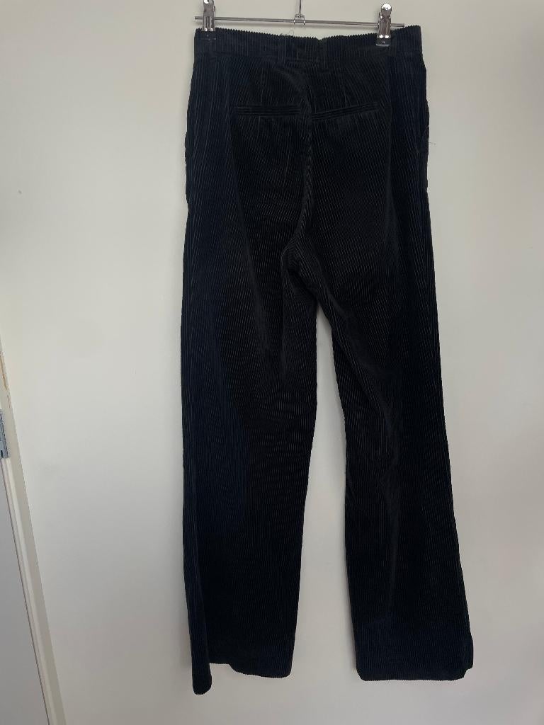 Bellamy pull on broek maat XS zwart rib wide leg high waist, Bellamy Gallery, Zwart, Bellamy, Ophalen of Verzenden
