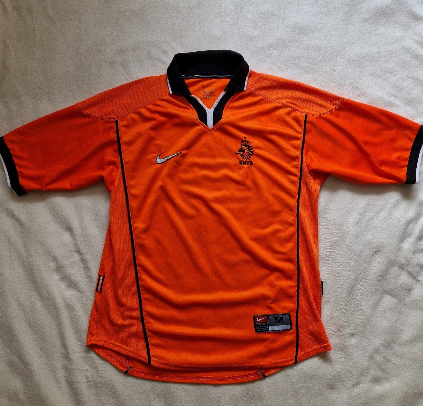 Nederlands elftal shirt 1998 KNVB Oranje shirt M, Kleding | Heren, Sportkleding, Maat 48/50 (M), Nike, Oranje, Ophalen of Verzenden