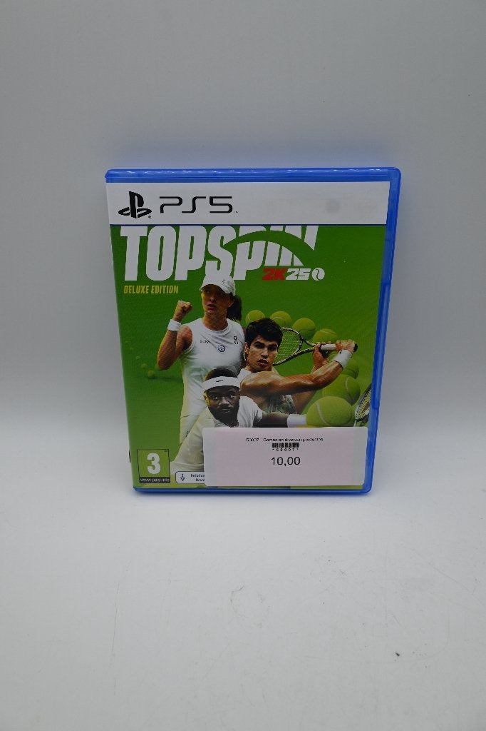 PlayStation 5 TOPSPIN 2K25 Deluxe Edition, -, -, Ophalen of Verzenden, Zo goed als nieuw