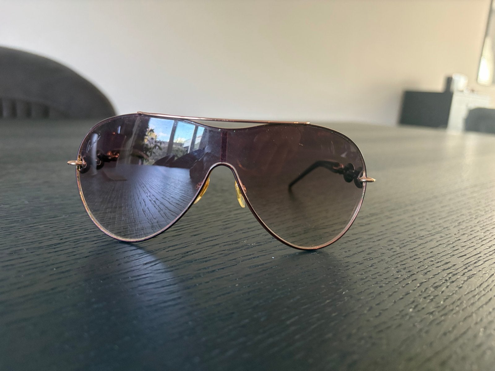Gucci Aviator Zonnebril – Origineel met Etui & Doekje, Zonnebril, Bruin, Zo goed als nieuw, Ophalen