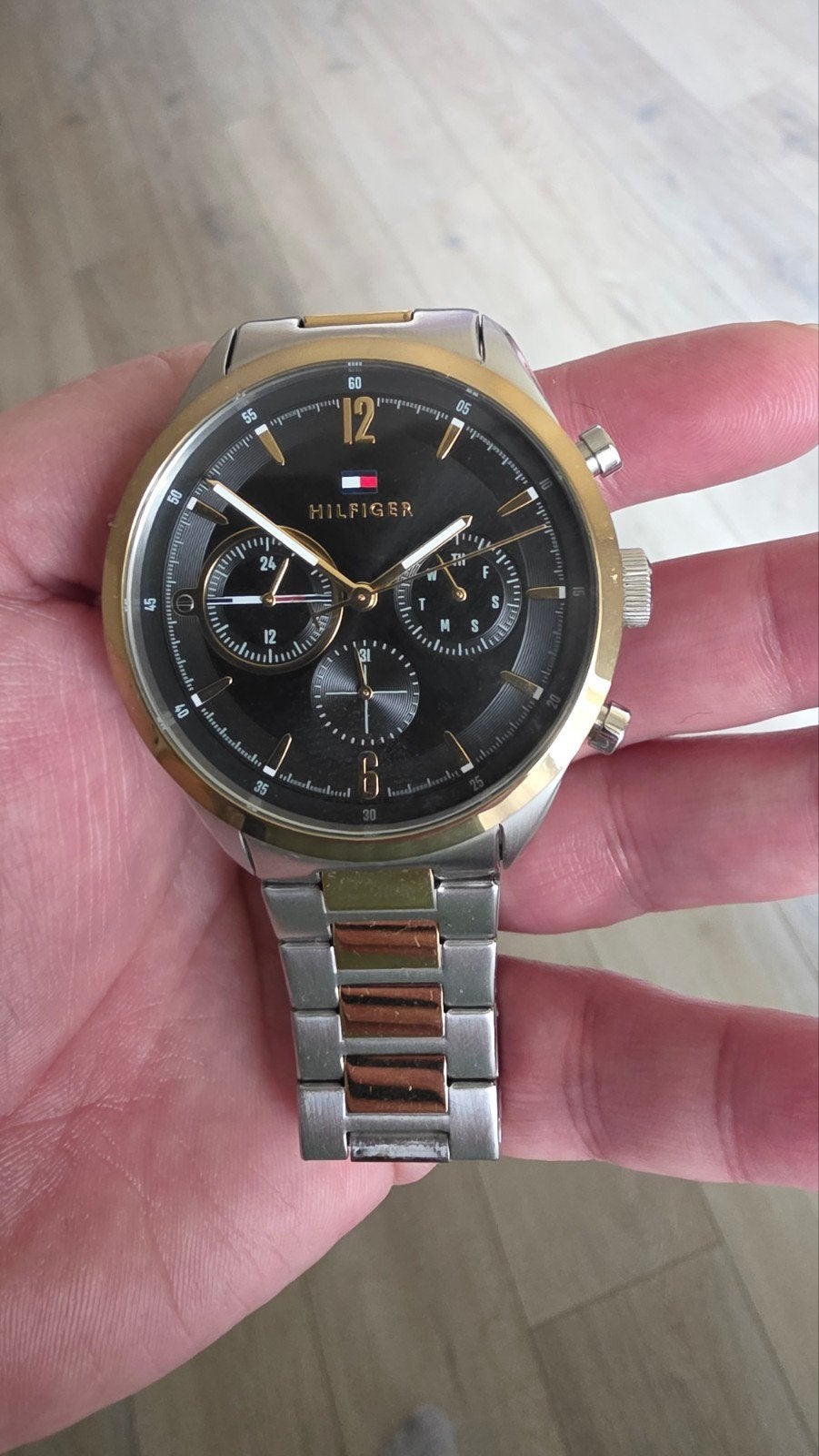 Tommy Hilfiger Herenhorloge - Zo goed als nieuw, Overige merken, Staal, Staal, Polshorloge