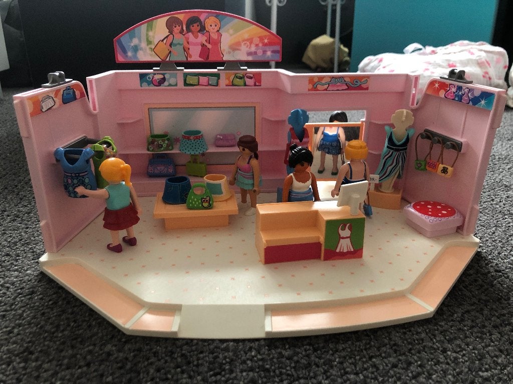 Playmobil City Life Kledingwinkel - Gebruikt, nog heel goed!, Gebruikt, Gebouw, Complete set, Ophalen of Verzenden