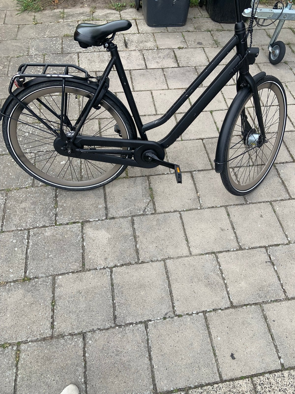 Mooie zwarte fiets in goede staat, Terugtraprem, Ophalen, Overige merken, 53 tot 56 cm