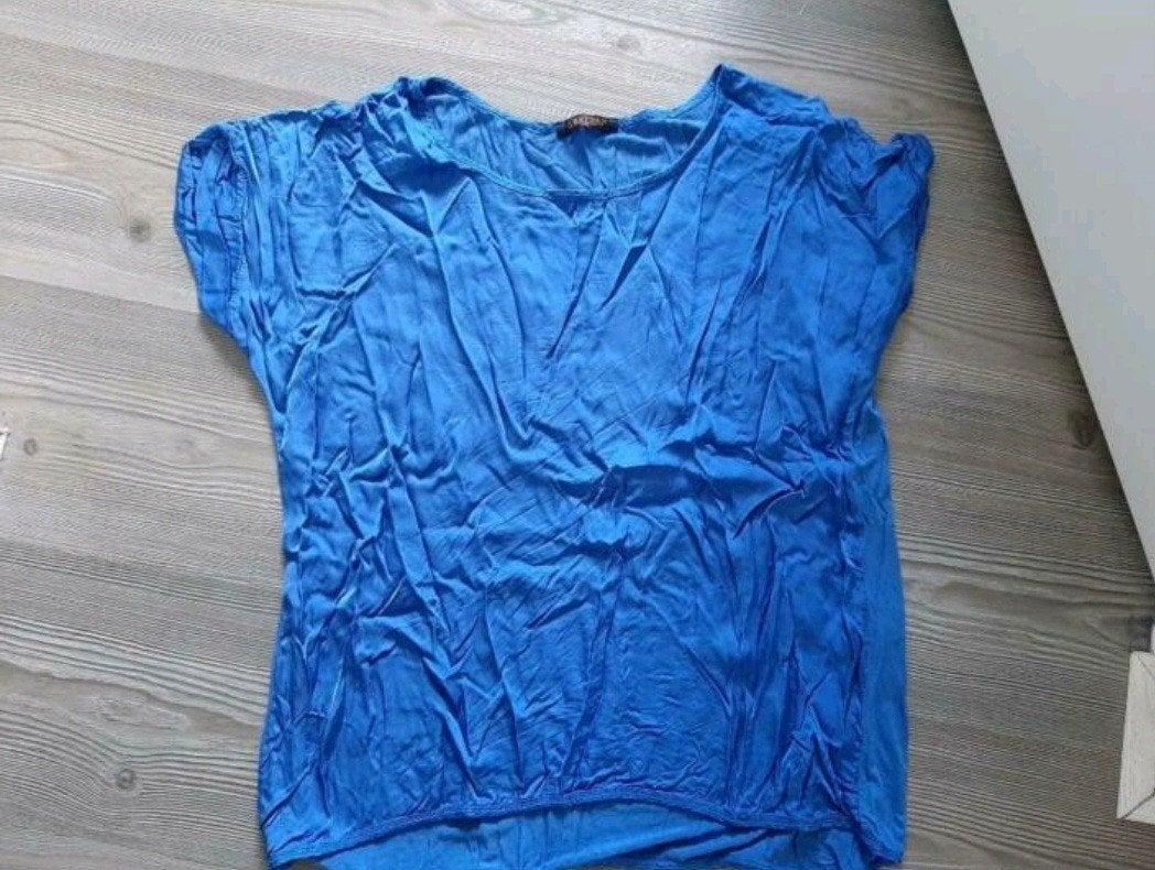Blauw shirtje van G.Ricceri, maat s, G.Ricceri, Zo goed als nieuw, Korte mouw, Maat 36 (S)