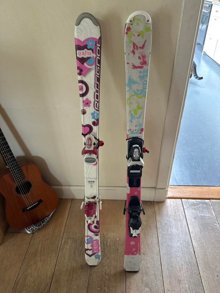Kinderski's Rossignol en Wedze 120 cm, Sport en Fitness, Ophalen, Gebruikt, 100 tot 140 cm, Rossignol