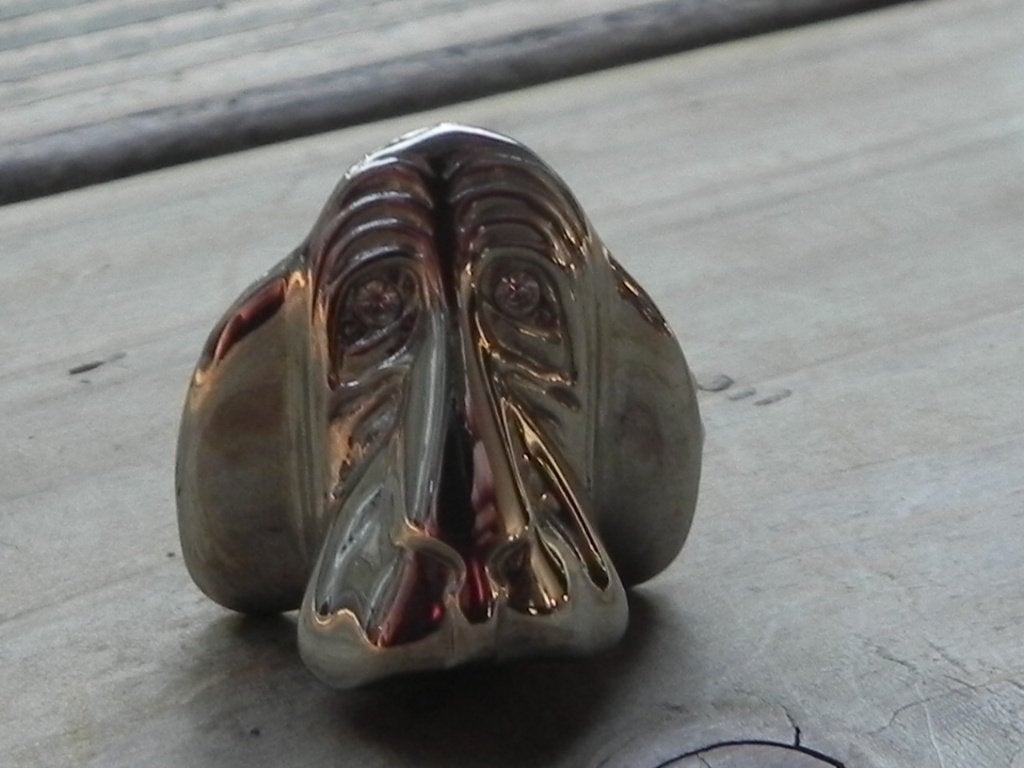 Broche Bloedhond, Overige materialen, Gebruikt, Minder dan 4 cm, Ophalen of Verzenden