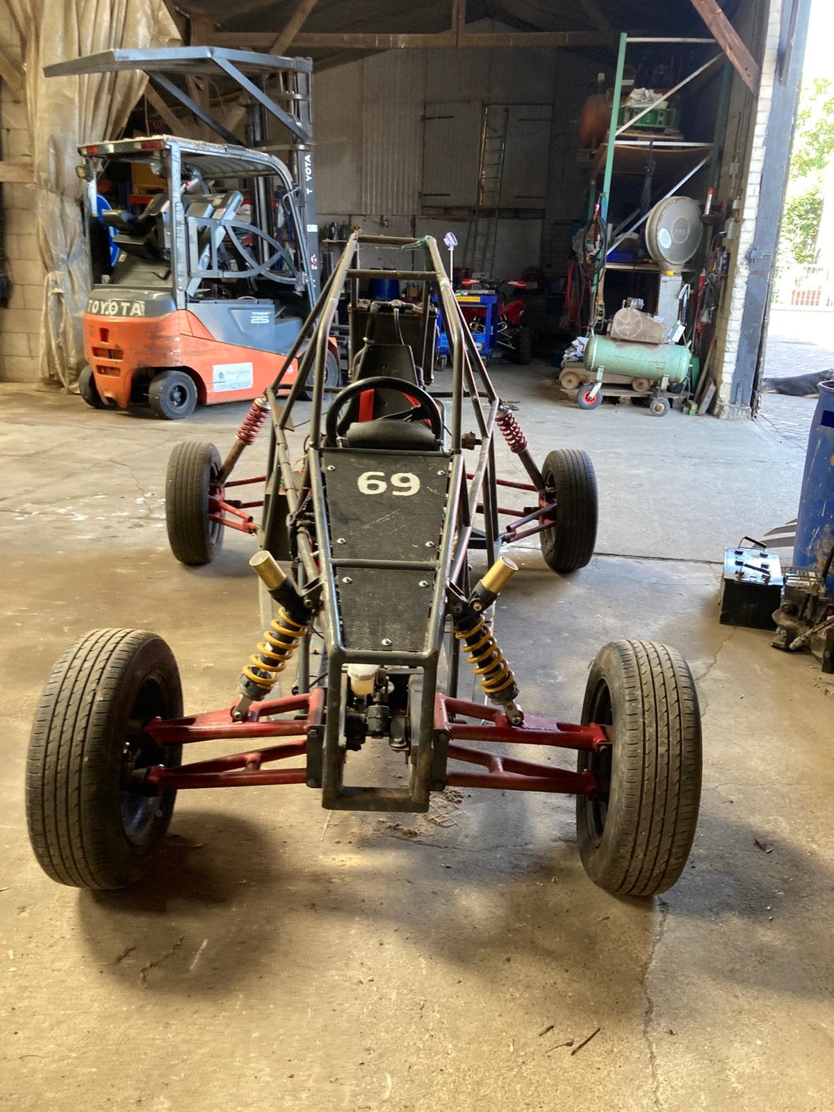 Buggy met honda cbr 600 project, Ophalen