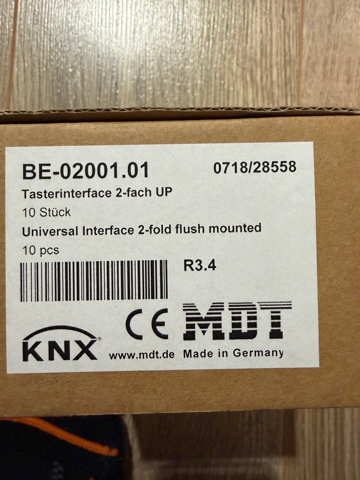 MDT KNX Tasterinterface BE-02001.01 - 10 stuks nieuw, Ophalen of Verzenden, Nieuw, Overige merken, Overige typen
